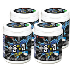 LOTTE 樂天 勁涼提神口香糖 含木糖醇、咖啡因, 80g, 4罐