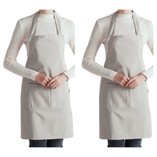 輕巧防水圍裙, 質感灰白, 2件