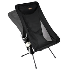 Outdoor Base X1 2段式鋁合金輕量椅 舒適透氣 可調躺度, 1個, 闇黑色