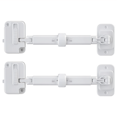 工具宅 兒童寵物防夾滾筒洗衣機安全門擋/防盜門窗限位器, 白色, 2個