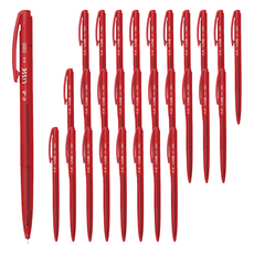 O.B. 歐布德 自動中油筆 0.6mm, 紅色, 50支