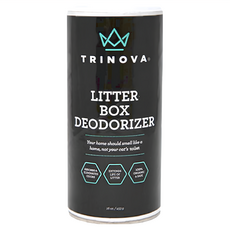 TRINOVA 貓砂盆除臭劑, 16oz/453g，吸收並消除異味, 延長貓砂使用壽命, 100%有機安全, 1瓶