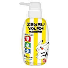 BANDAI 兒童三合一髮顏沐浴乳 皮卡丘, 1瓶, 300ml