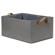 AHOYE 手提可折疊衣物收納籃, 48 x 28 x 20cm, 單一顏色, 居家收納好幫手, 47 x 28 x 20cm, 1個