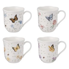 Lenox 雷諾克斯 陶瓷馬克杯 300毫升, 蝴蝶, 4個