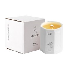 澳洲天然紅木芯八角瓶香氛蠟燭, 山澗青蓮, 130g, 1個