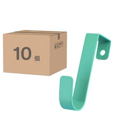 CHIFUN SENHUO 祈樂森活 廚門小吊鉤烤漆 6.8 x 1.3 x 2.3cm 2個, 綠色, 5組