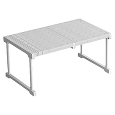 艾米購物 衣櫃收納伸縮隔板 47~68 x 24 x 32cm, 靈活運用空間, 白色, 1個