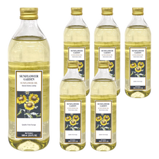 SUNFLOWER GARDEN 向日葵莊園 特級葵花油 富含維他命E 耐高溫且低油煙, 1L, 6瓶