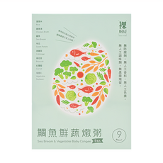 裸廚房 大寶寶粥 5包 - 嚴選在地食材 安心食用 可常溫保存 方便外出攜帶, 鯛魚鮮蔬, 800g, 1盒