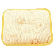 PiYOPiYO 黃色小鴨 嬰幼兒亞草定型枕, 黃色, 1個