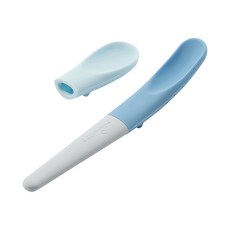 miniware 微兒 蹺蹺板兩用湯匙組, 100%植物萃取天然聚乳酸, 台灣製造, 寧靜海藍, 1組