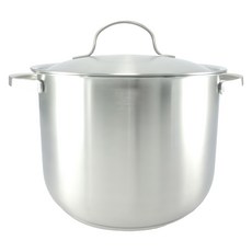 昌展 316不鏽鋼加厚五層底原味鍋 大容量雙耳湯鍋 適用多種爐具, 22cm, 銀色, 1個