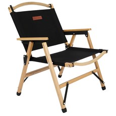 MOUNTAINHIKER 山之客 原木紋方管克米特椅 M, 1個, 黑色