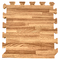 時尚北歐風超厚巧拼地墊 淺木紋 16片 EVA材質, 30 x 30 x 2cm