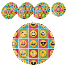 Creative Converting 9吋圓盤 笑臉，Set 8個，直徑約22.2cm，紙製品, 1組