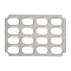 達克瓦茲 16格烘培模具，不鏽鋼材質, 1個, 銀色