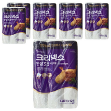 Kleenex 舒潔 捲筒式三層廚房紙巾 130張, 12捲, 6袋