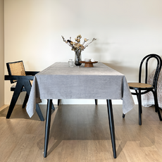 Hoom天慕生活 防水桌布 - 優雅灰, 180 x 90cm, 1個