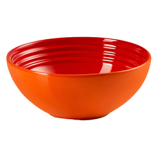LE CREUSET 早餐穀片碗 16cm 火焰橘 陶瓷碗, 1個