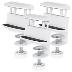 AIDATA 愛得他 夾BAR 桌夾式延長線收納器 白色, 3個