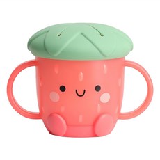 Itzy Ritzy 寶寶造型雙耳防灑零食杯-甜心草莓, 1入