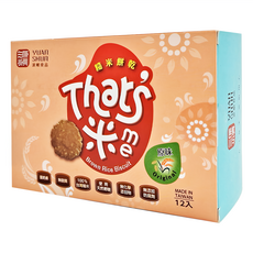 源順食品 手作糙米餅乾, 原味, 17g x 12入, 204g, 1盒