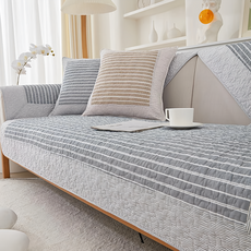 BonBon naturel 100%純棉小清新四季舒適防滑3人沙發墊