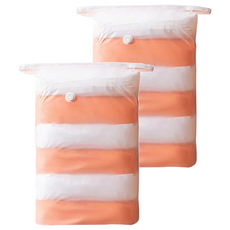 真空壓縮袋 磨砂 立體, 家居旅行衣物棉被收納, 80 x 100 x 38cm, 2個裝, 1組