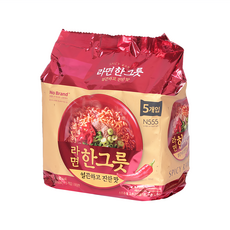 韓式微辣大醬辣牛肉風味拉麵 湯頭濃郁香醇 麵條Q彈, 5包