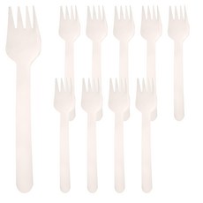 minono 米諾諾 玉米澱粉環保叉子, 10支, 1組