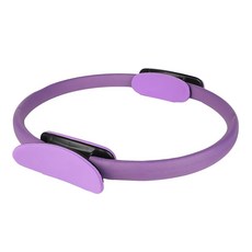 健身圈 瑜珈環 EVE玻璃鋼纖維+防滑橡膠 顏色: 粉/藍/絕版經典黑, 38 x 14.5 x 3.5cm, 紫色, 1個