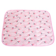 QIDINA 涼感降溫親膚軟綿綿寵物墊 C, 1個, 桃子粉