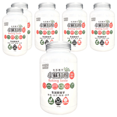 小丸家族 小蘇打粉，添加橘油，生活好幫手，除垢去汙除臭清潔, 500g, 6罐