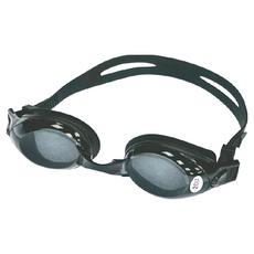 SUCCESS 成功 快調近視泳鏡 ONE-TOUCH專利快調邊扣 防霧 100% 全矽膠, 黑色, 1個