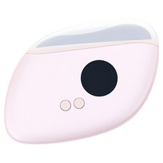 Mass 生活好物 砭石溫感按電動美容摩儀/刮痧儀, AM-02, 櫻花粉