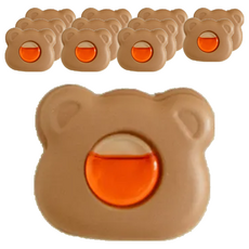 沐慕家居 小熊液體香薰 Set 3個, 咖啡色, 塑膠+精油, 7.5g, 12個