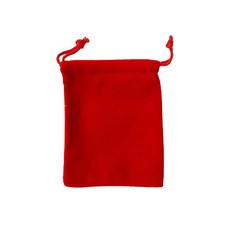 絨布束口袋 100個, 7 x 9cm, 紅色, 1組