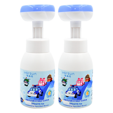 YOrSUn 悠森兒 POLI 波力抗菌洗手慕絲 花朵泡泡 300ml, 清新柚香, 2瓶