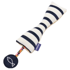 PET PARADISE 寵物天堂 寵物玩具 帶貓薄荷 28.5cm, 魚條紋藍, 1個