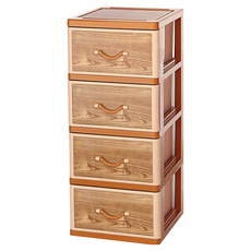 KEYWAY 聯府 橡木四層抽屜櫃, WXL-40, 4層