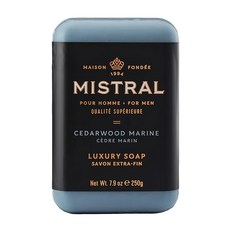 美國 Mistral 香水沐浴皂 海洋雪松, 250g, 1個
