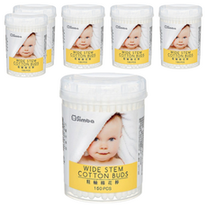 Simba 小獅王辛巴 粗軸棉花棒, 150支, 6罐