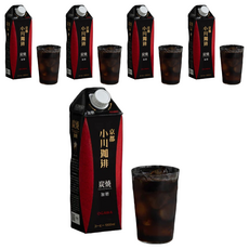 小川 炭燒咖啡 有糖, 1L, 5瓶