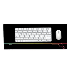 Esoon 加大款電競滑鼠墊/桌墊 60 x 30 x 0.2cm 經典黑, 1個