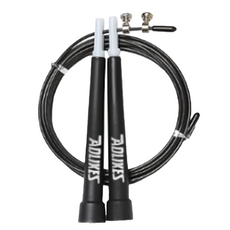 AOLIKES 奧力克斯 超值鋼絲跳繩 重量100g PVC鋼絲, 繩長300cm + 握把14.5cm, 黑色, 1個