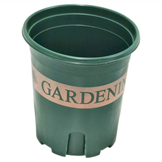 落地花盆 1 加侖 (16cm)，塑膠材質，中國產, 綠色, 1個