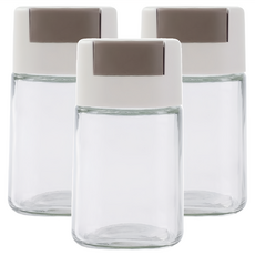 水幻奇境 魚糧餵食瓶 Set 3個, 定量出糧 一按出糧 0.5g/次 密封防塵, 1組, 5.7 x 10.5 x 5cm