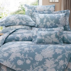 Grace Life 60支100%天絲兩用被床包組, 棉被180 x 210cm + 床包150 x 188cm + 枕頭套47 x 75cm, 92安普敦, 被子 + 床罩 + 枕套組