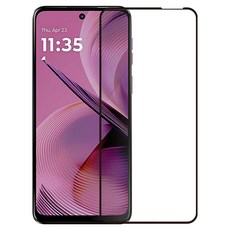 Metal-Slim 全膠滿版9H鋼化玻璃貼 全螢幕保護, 1個, Motorola Moto G55
